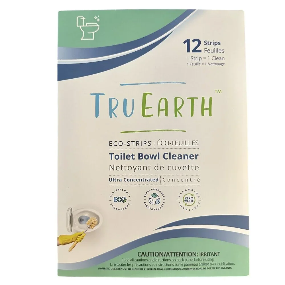 Tru Earth Toilet Bowl Cleaner 24 Eco-Strips Ultra Concentrated (2 Packs of 12)